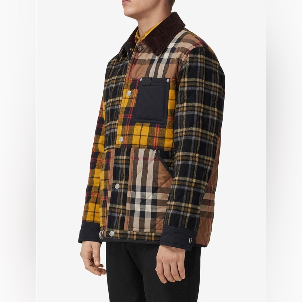 Men’s Burberry Patchwork Check-Pattern Jacket - image 4